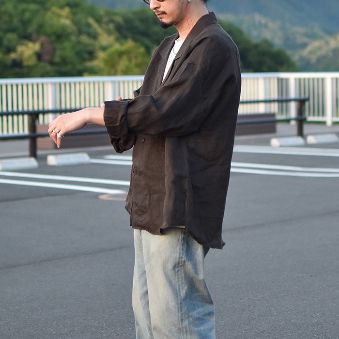 anc-sh97) / ANCELLM (アンセルム) / 100/S LINEN TAILORED SHIRT（100