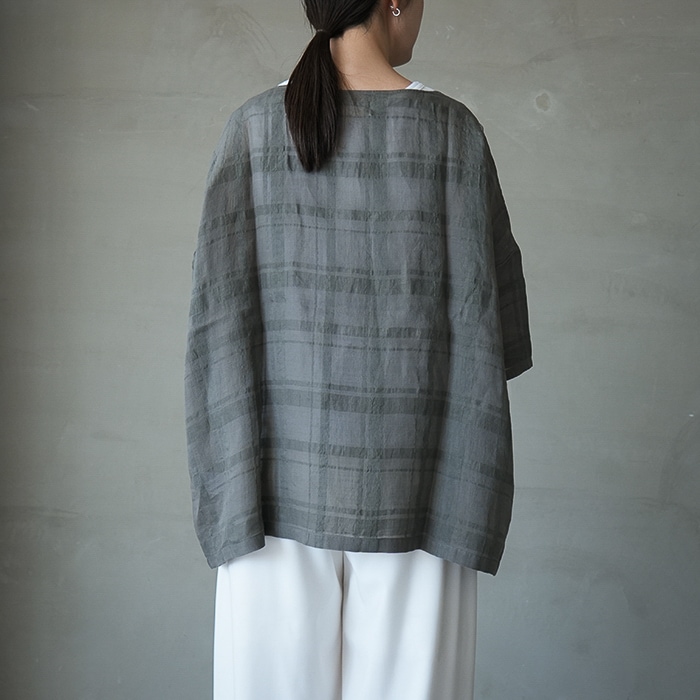 e261t223) / evam eva (エヴァムエヴァ) / linen ramie pullover
