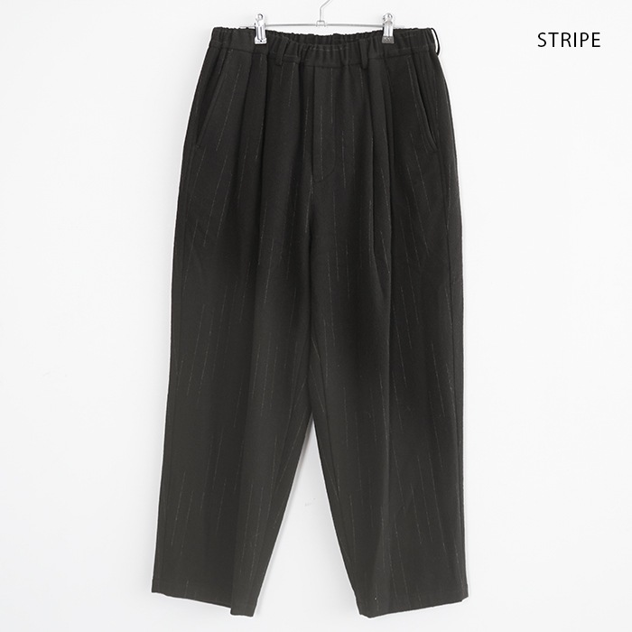 ys-25aw-14) YOKOSAKAMOTO(ヨーコサカモト) /DOUBLE PLEATED WIDE EASY