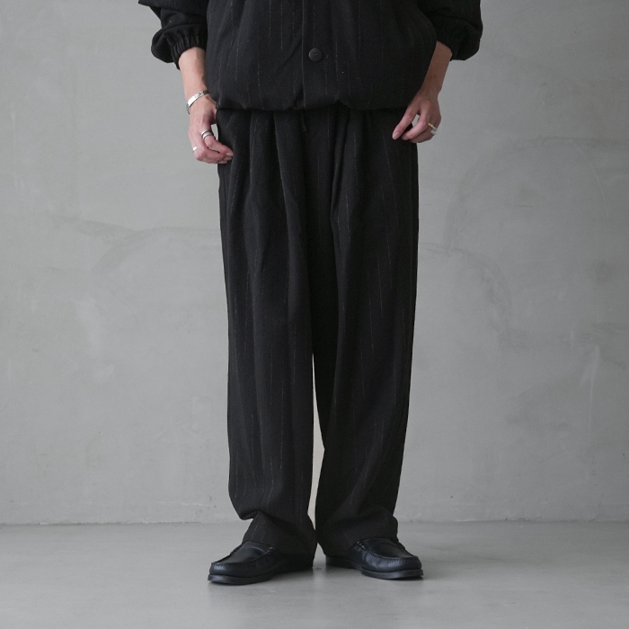 ys-25aw-14) YOKOSAKAMOTO(ヨーコサカモト) /DOUBLE PLEATED WIDE EASY