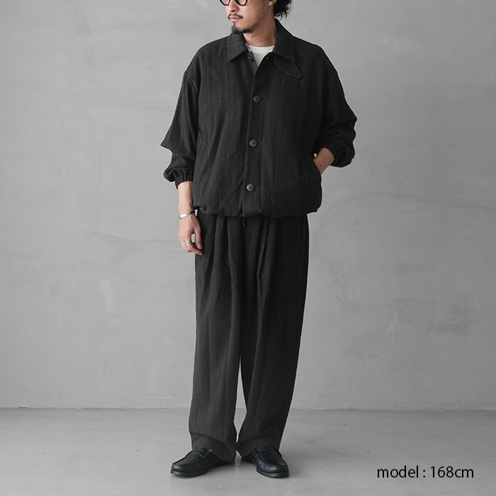 ys-25aw-14) YOKOSAKAMOTO(ヨーコサカモト) /DOUBLE PLEATED WIDE EASY