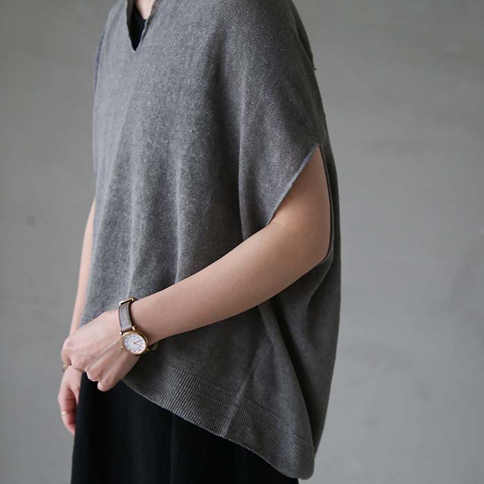evam eva リネンプルオーバー linen pullover リネンプルオーバー evam eva | 日々花［ Hibika