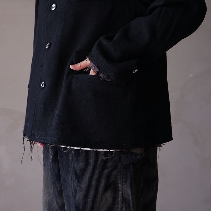 anc-jk37) / ANCELLM (アンセルム) / TWEED CRASH JACKET（ツイード