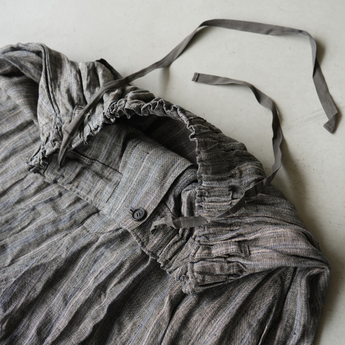 Vlas Blomme ヴラスブラム リネンストライプパンツ 13543075) / Vlas Blomme (ヴラスブラム) / 40/1 Linen Stripe