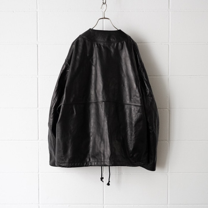 bo-05a03) barbell object(バーベルオブジェクト) /leather ns jkt