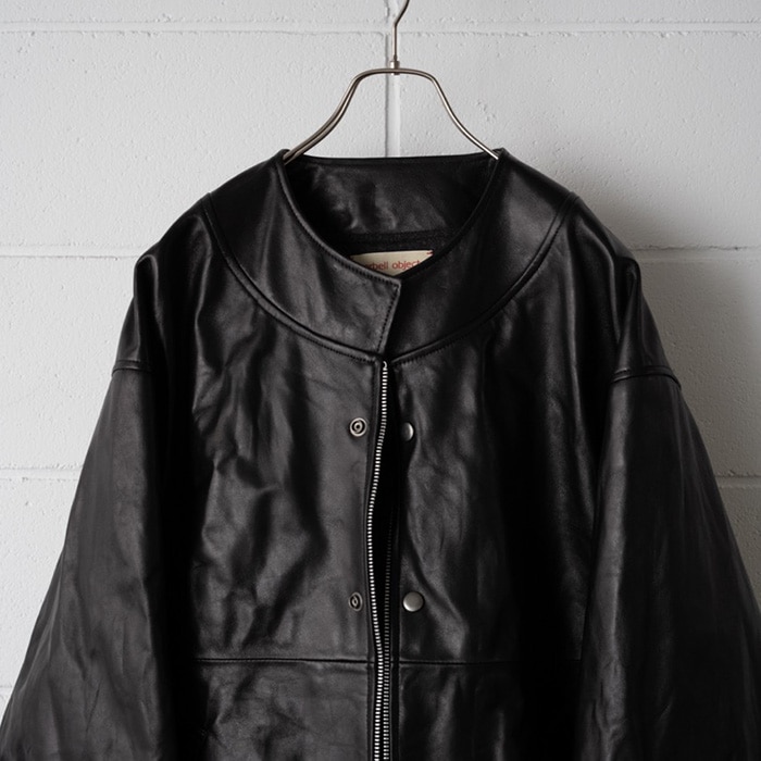 bo-05a03) barbell object(バーベルオブジェクト) /leather ns jkt