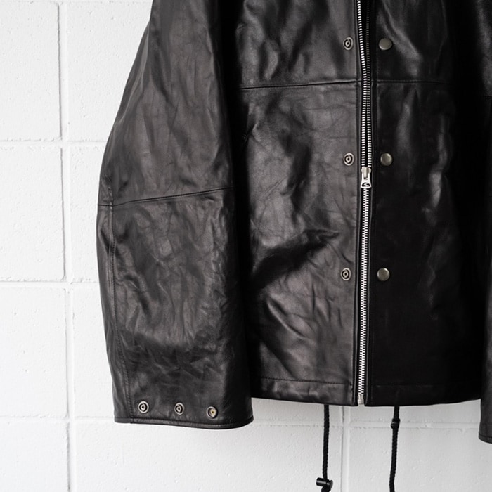 bo-05a03) barbell object(バーベルオブジェクト) /leather ns jkt