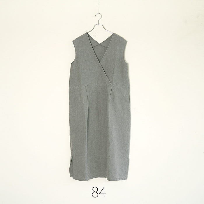 e261t176) / evam eva (エヴァムエヴァ) / linen sleeveless one-piece