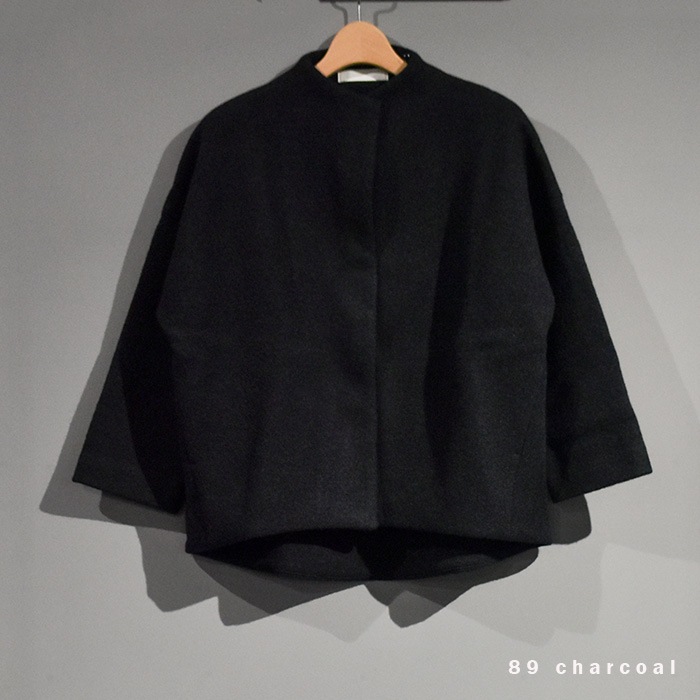 e263k091) / evam eva (エヴァムエヴァ) / press wool short coat