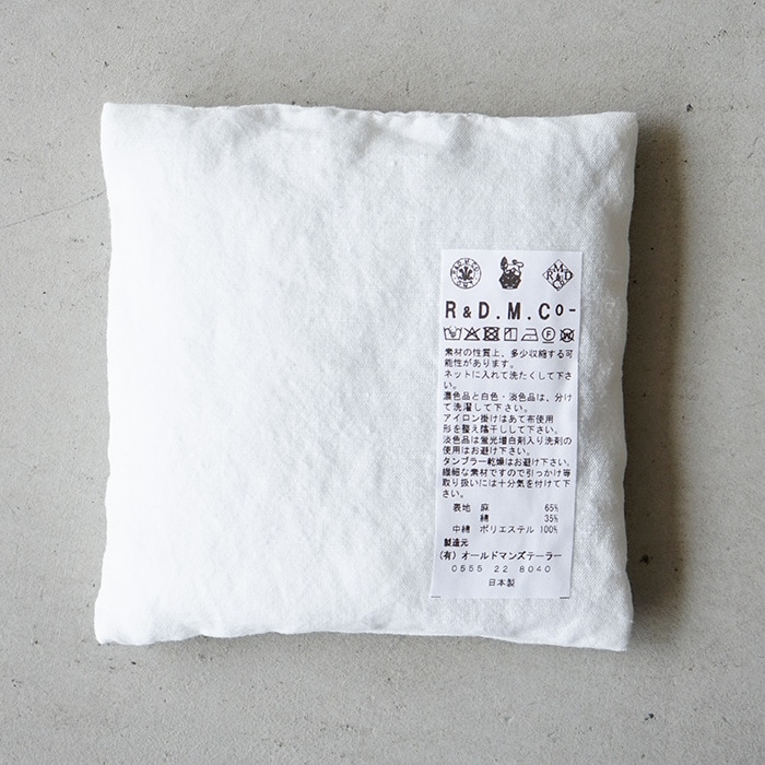 R&D.M.Co-オールドマンズテーラーライモンパターンクッションカバー 7453) R&D.M.Co-/OLDMANS TAILOR(アールアンドディーエムコー/オールド