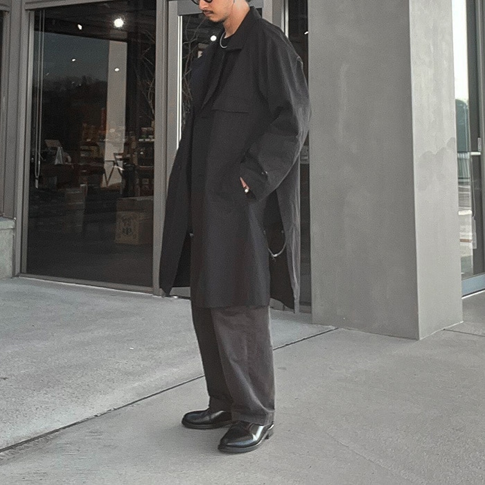 anc-jk72) / ANCELLM (アンセルム) / SINGLE BREASTED COLLAR COAT