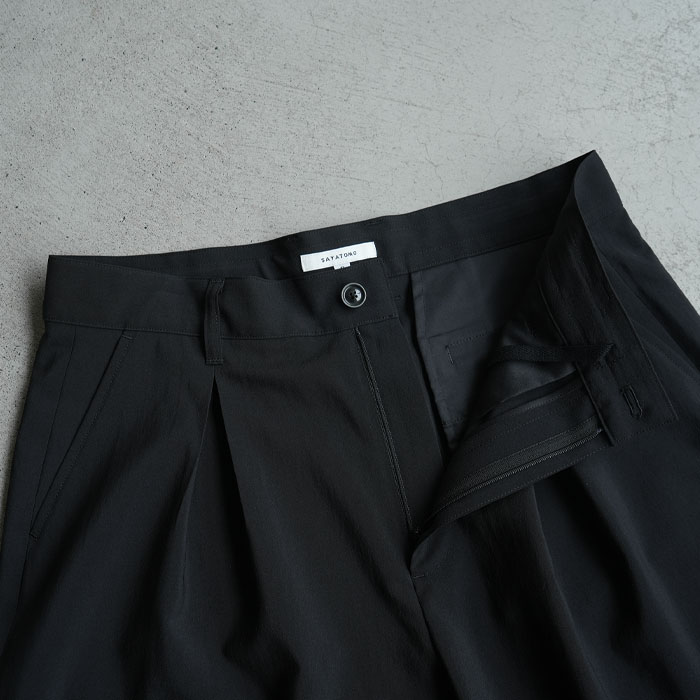 50%OFF】(syt-26ss-p03) SAYATOMO(サヤトモ) / 2-Tack Wide Slacks(2