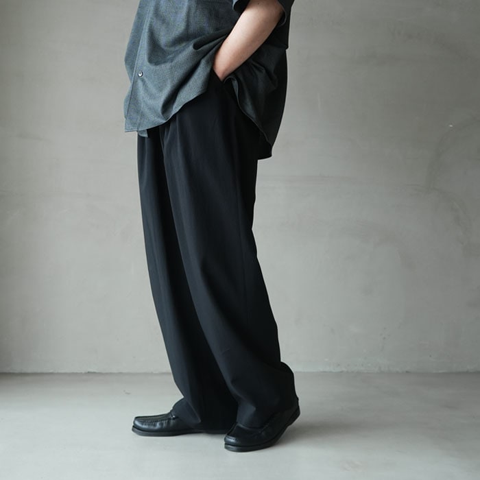 syt-26ss-p03) SAYATOMO(サヤトモ) / 2-Tack Wide Slacks(2タック