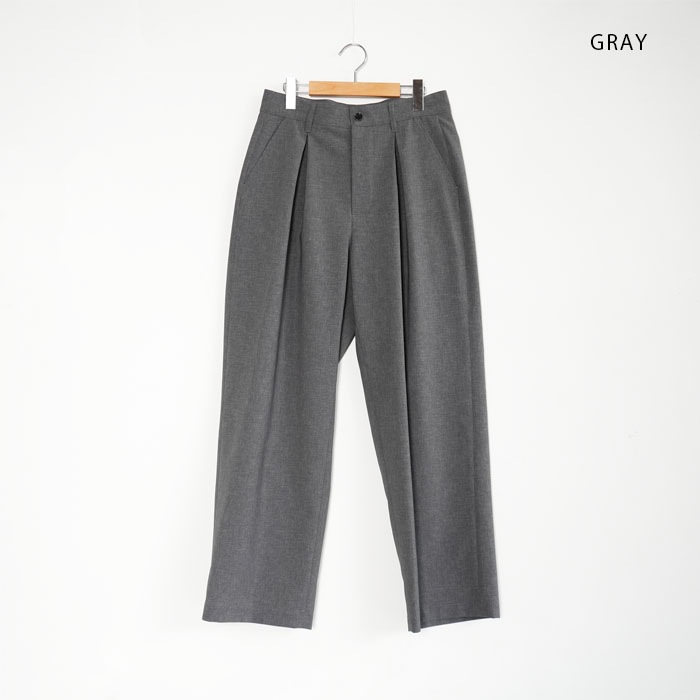 50%OFF】(syt-26ss-p03) SAYATOMO(サヤトモ) / 2-Tack Wide Slacks(2