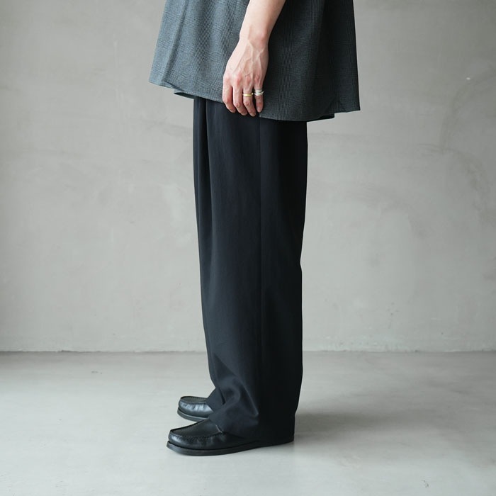 20%OFF】(syt-26ss-p03) SAYATOMO(サヤトモ) / 2-Tack Wide Slacks(2