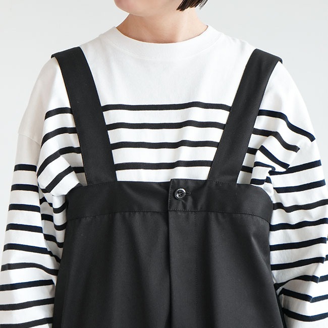 Yarmo ハイライズプレーストラウザーズ　サロペット SALE 50%OFF】[YAR-24AW-P32]Yarmo(ヤーモ) High Rise Brace