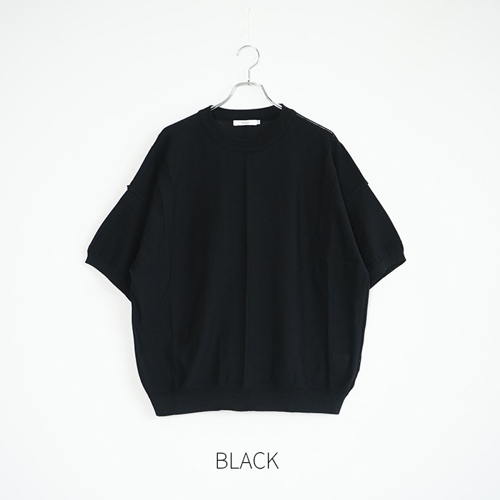 10%OFF】(ysk-26ss-kn12) YASHIKI(ヤシキ) / Mebuki S/S Knit (メブキ