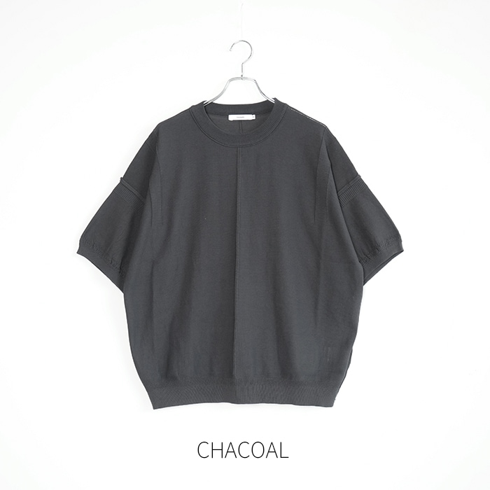 ysk-26ss-kn12) YASHIKI(ヤシキ) / Mebuki S/S Knit (メブキショート