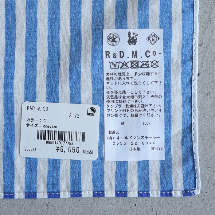8172) / R&D.M.Co-/OLDMANS TAILOR(アールアンドディーエムコー