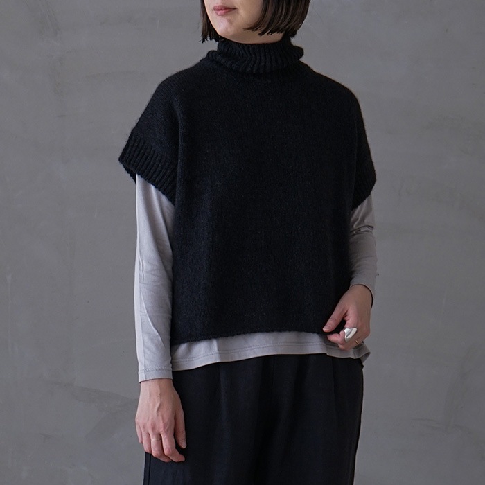 e213k105) / evam eva(エヴァムエヴァ) / cashmere sable pullover(カシミヤセーブルプルオーバー) /  メール便対象外 | evam eva | WOODY HOUSE LBR