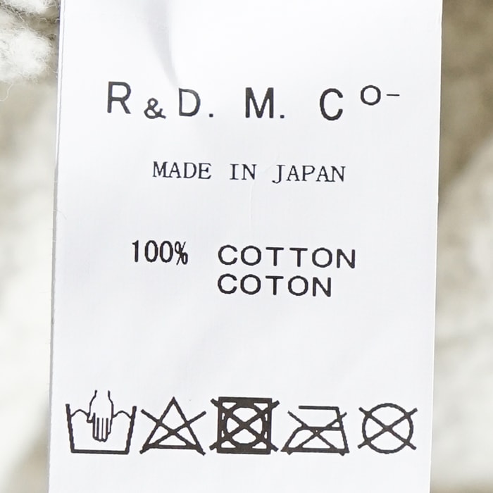 今季R&D.M.Co-裏起毛SALOPETTE ブラック Mサイズ 5789) R&D.M.Co-/OLDMANS TAILOR(アールアンドディーエムコー/オールド