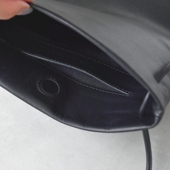 evam eva ブラックショルダーバッグ evam eva｜2way leather bag｜others,goods