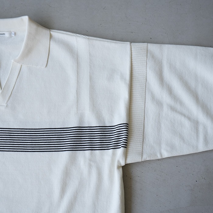 bunt skipper knit shirts バント スキッパーニット スビンプラチナム スキッパーニット | ＋CLOTHET ONLINE