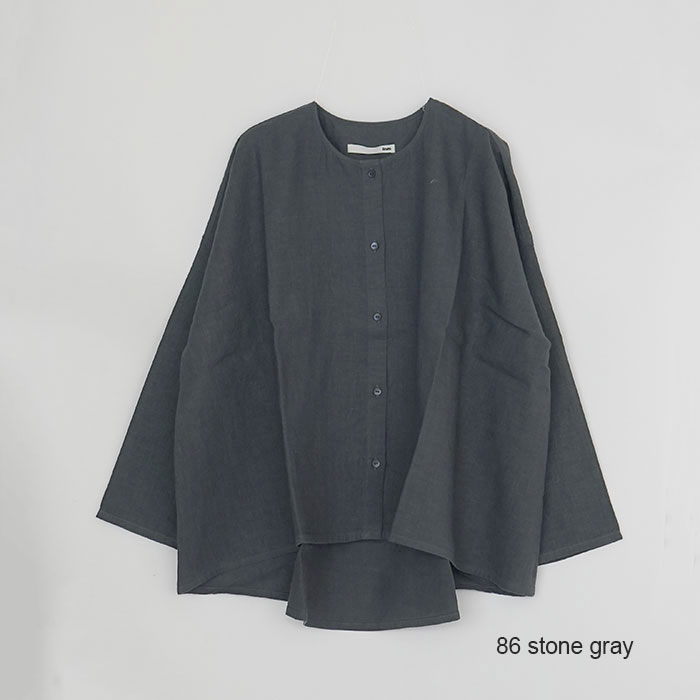 e231t043)/evam eva(エヴァムエヴァ)/water linen shirts(ウォーター
