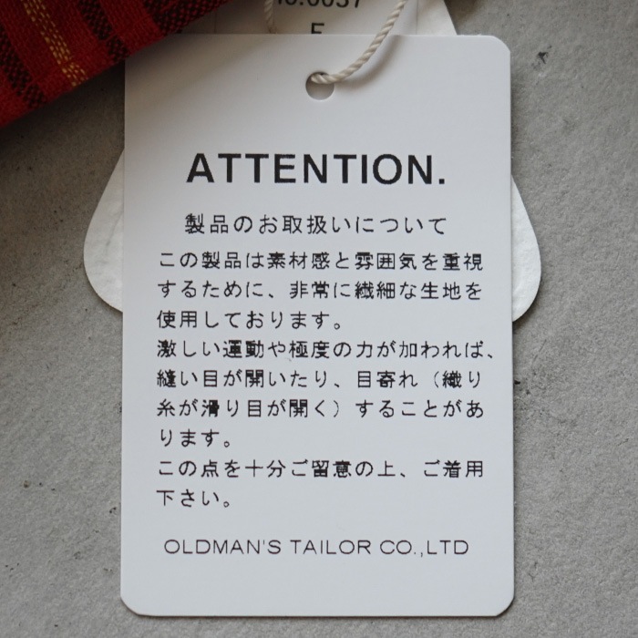 6037) R&D.M.Co-/OLDMANS TAILOR(アールアンドディーエムコー