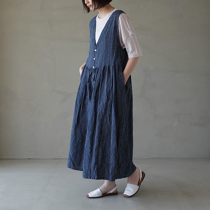 30%OFF】(13516043) Vlas Blomme (ヴラスブラム) /Linen Stripe