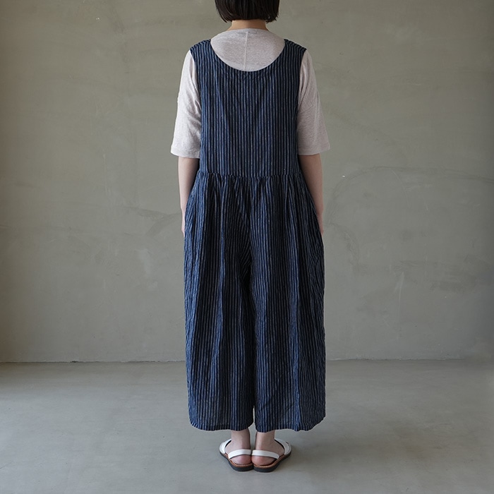 未使用 Vlas Blomme ヴラスブラム リネン100% サロペ ネイビー 30%OFF】(13521054) Vlas Blomme (ヴラスブラム) / Hazy Cotton