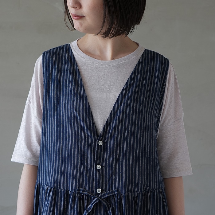 30%OFF】(13516043) Vlas Blomme (ヴラスブラム) /Linen Stripe