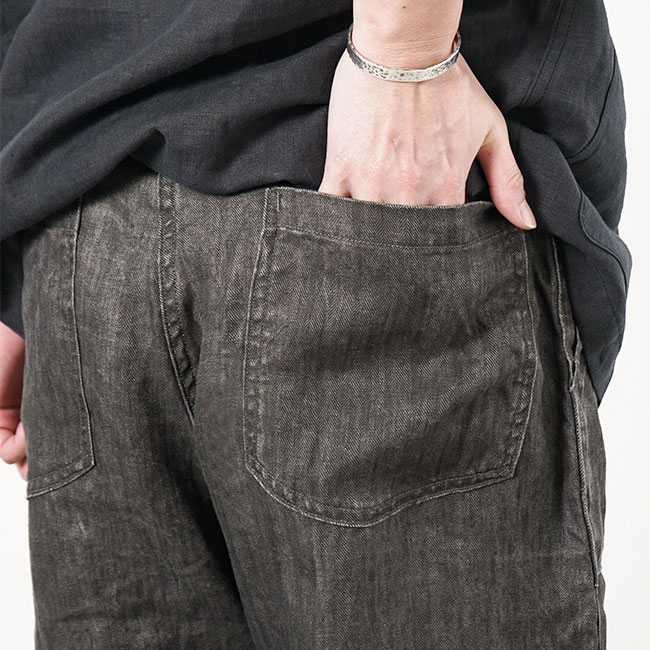 20％OFF】(01-5103-60) / orSlow(オアスロウ) / SUMI DYED LINEN