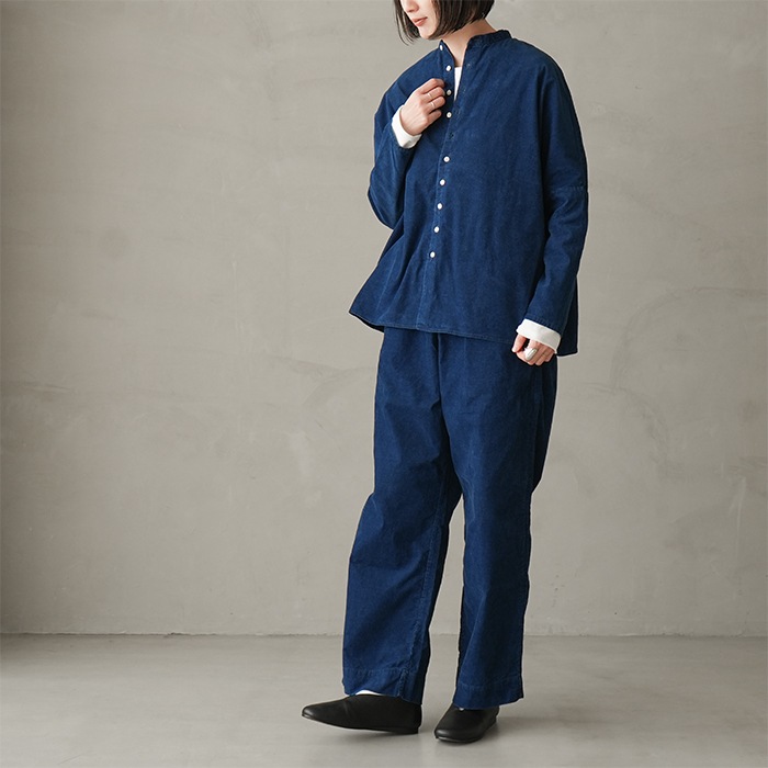 パンツ R&D.M.Co- CORDUROY GUM PANTS 2024aw R&D.M.Co- linen corduroy gum pants (yellow) | n