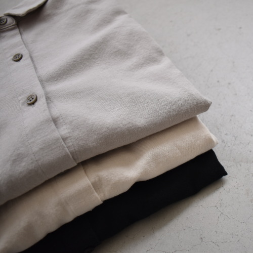 E201T008) / evam eva(エヴァムエヴァ) / wool square shirt(コットン