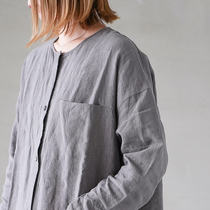 ◎☆(e223t015) / evam eva(エヴァムエヴァ) / linen shirts one