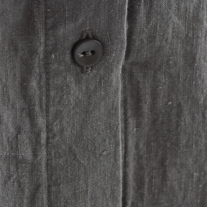 ☆(e223t015) / evam eva(エヴァムエヴァ) / linen shirts one piece