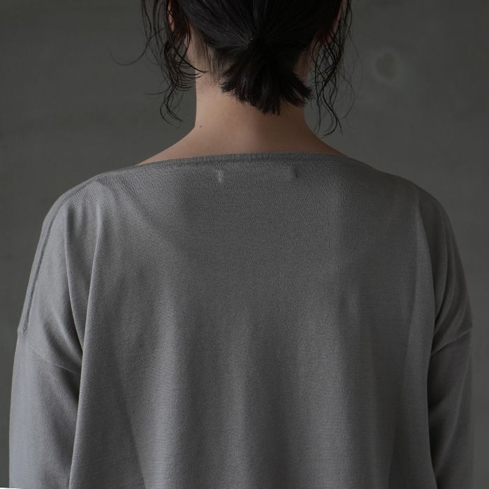 e231k033)/evam eva(エヴァムエヴァ)/cotton silk pullover