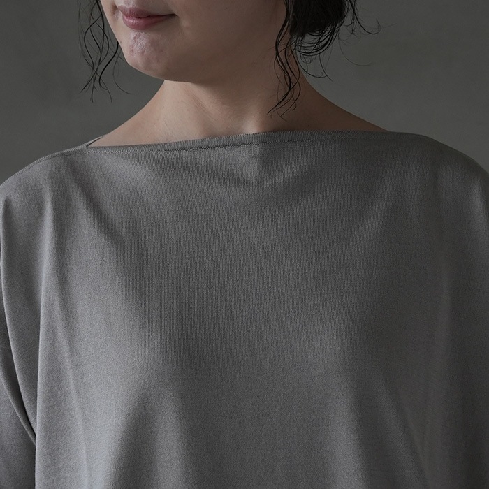 e231k033)/evam eva(エヴァムエヴァ)/cotton silk pullover