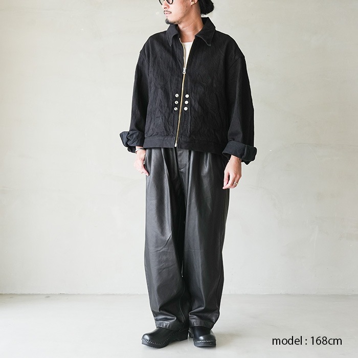ヨーコサカモト　YS ブラックワイドパンツ 20%OFF】(ys-24aw-48) YOKOSAKAMOTO(ヨーコサカモト) /DENIM