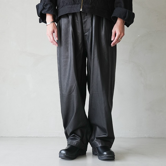 ys-25aw-08) YOKOSAKAMOTO(ヨーコサカモト) /WIDE EASY PANTS(ワイド