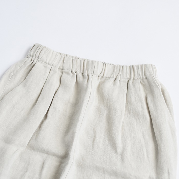 e223t017) / evam eva(エヴァムエヴァ) / linen tuck pants（リネン