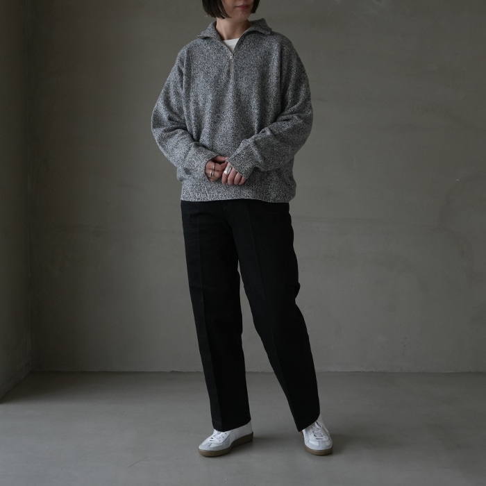 50%OFF】(th23w-34） / THE HINOKI (ザ ヒノキ) /WOOL HALF ZIP