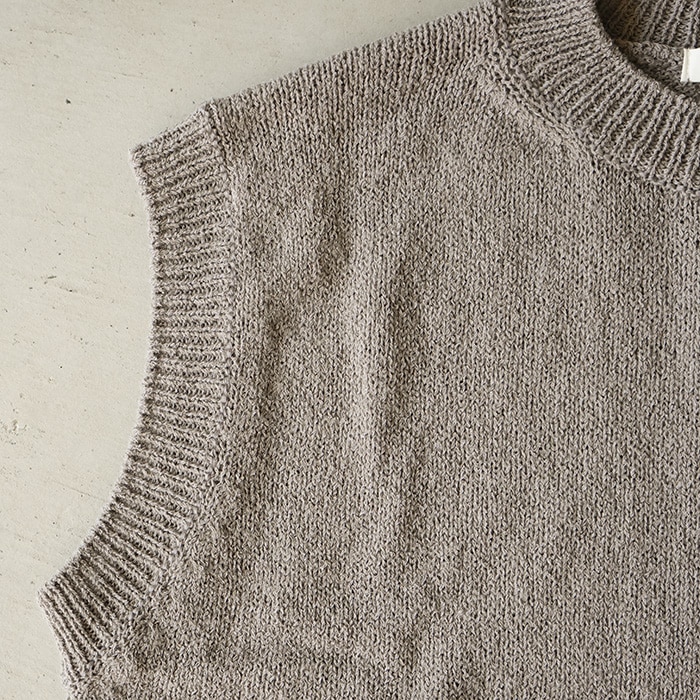 e253k007) / evam eva (エヴァムエヴァ) / wool lily vest