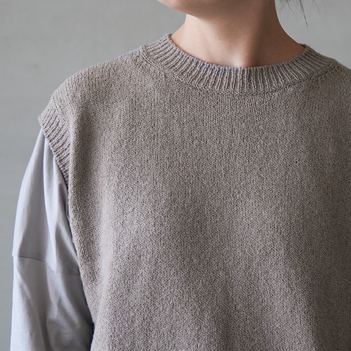 エヴァムエヴァ　ウールリリィベスト e253k007) / evam eva (エヴァムエヴァ) / wool lily vest