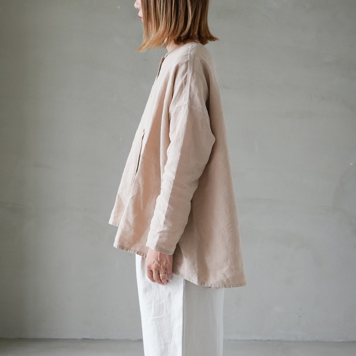 e223t013) / evam eva(エヴァムエヴァ) / linen shirts(リネンシャツ