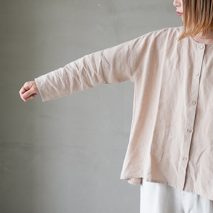 2025年 evam evaコットンリネン チェックシャツ 30,800円 evam eva