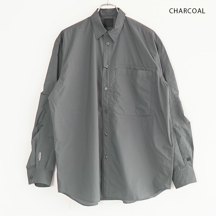 DAIWA PIER 39 TECH TRAVEL SHIRT チャコール　S DAIWA PIER 39 TECH TRAVEL SHIRT チャコール S DAIWA PIER39