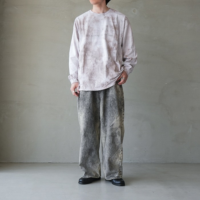 ▽(anc-ct166) / ANCELLM (アンセルム) / UNEVENNESS CATS AND DOGS LS