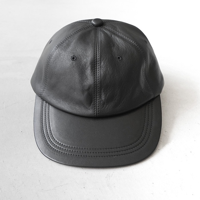 【希少】YOKO SAKAMOTO/レザーキャップ/ほぼ未使用美品/ブラック/ ys-26aw-gs-cap-le) YOKO SAKAMOTO(ヨーコサカモト) / GIFT SHOP CAP